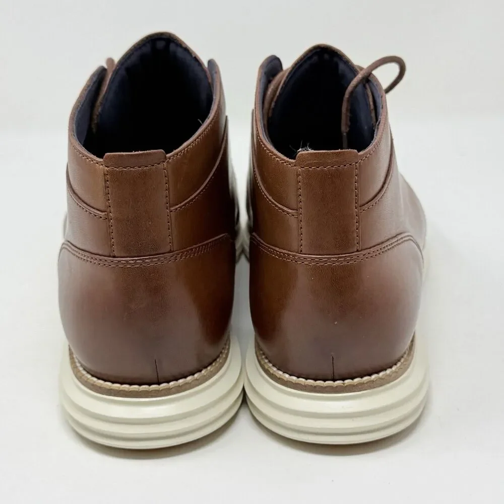 Cole Haan Original Grand Chukka Boots Mens 13 M Woodbury Brown Ivory Leather